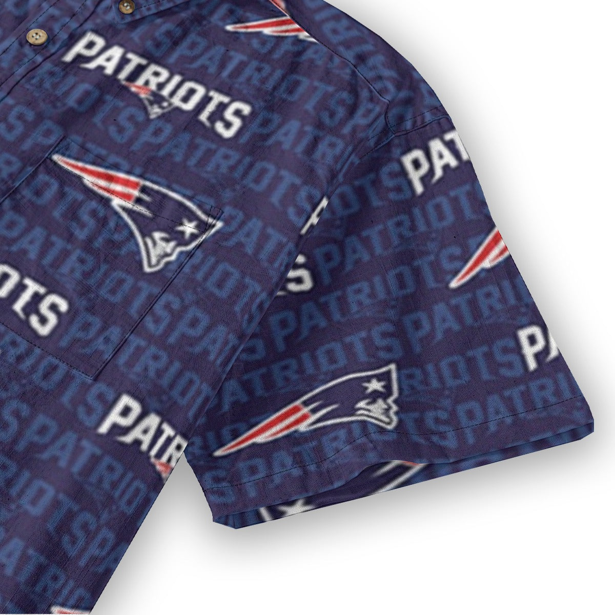 New England Football Game Day All-Over Print Men's Breathable Cotton Shirt|125GSM