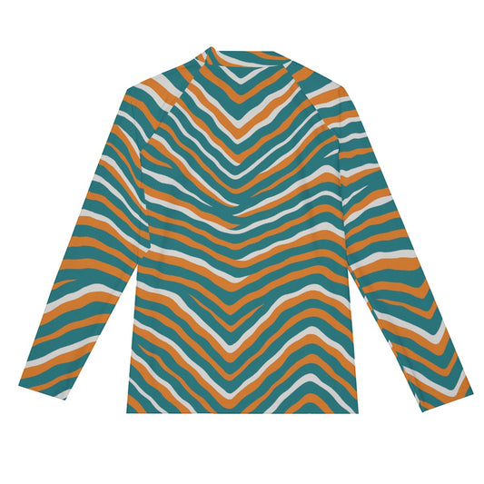 Miami Football Game Day All-Over Print Men's Long Sleeve Tight surf clothing