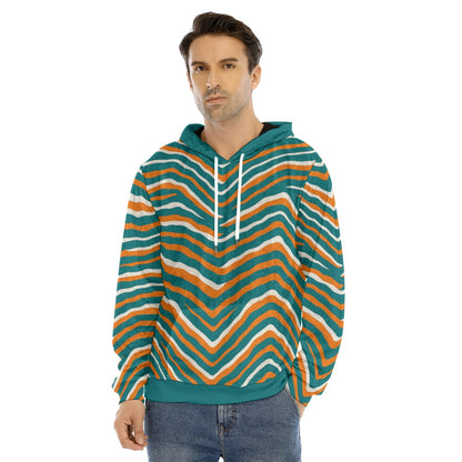 Miami Football Game Day All-Over Print Men's Pullover Hoodie | Velvet