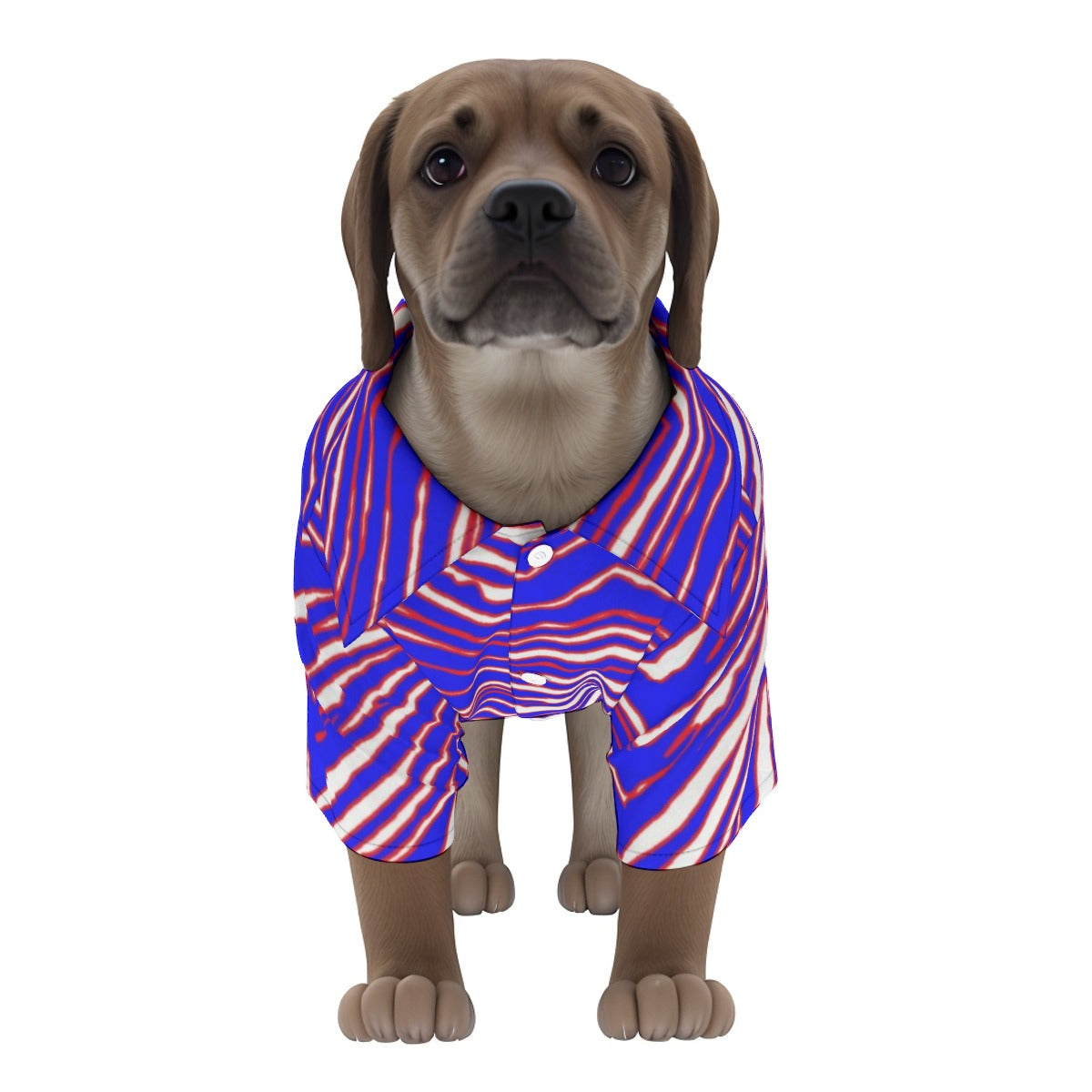 Buffalo Bills Zubaz Pet‘s Hawaiian Shirt