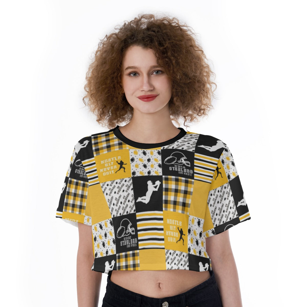 All-Over Print Cropped T-Shirt