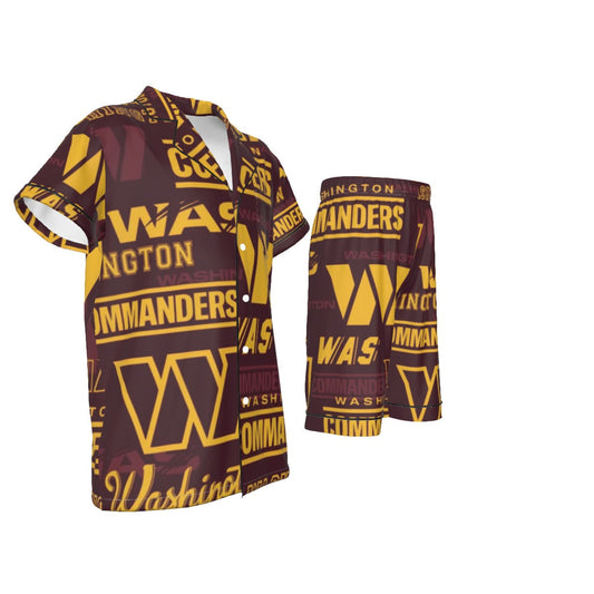 Washington Commanders Kid's Imitation Silk Short Pajamas