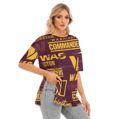 Washington Commanders Women's Short Sleeves T-shirt With Hem Split