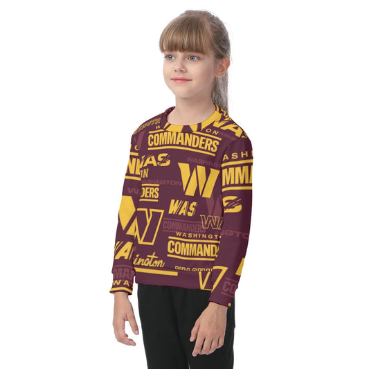 Washington Commanders Kid's Heavy Fleece Sweatshirt