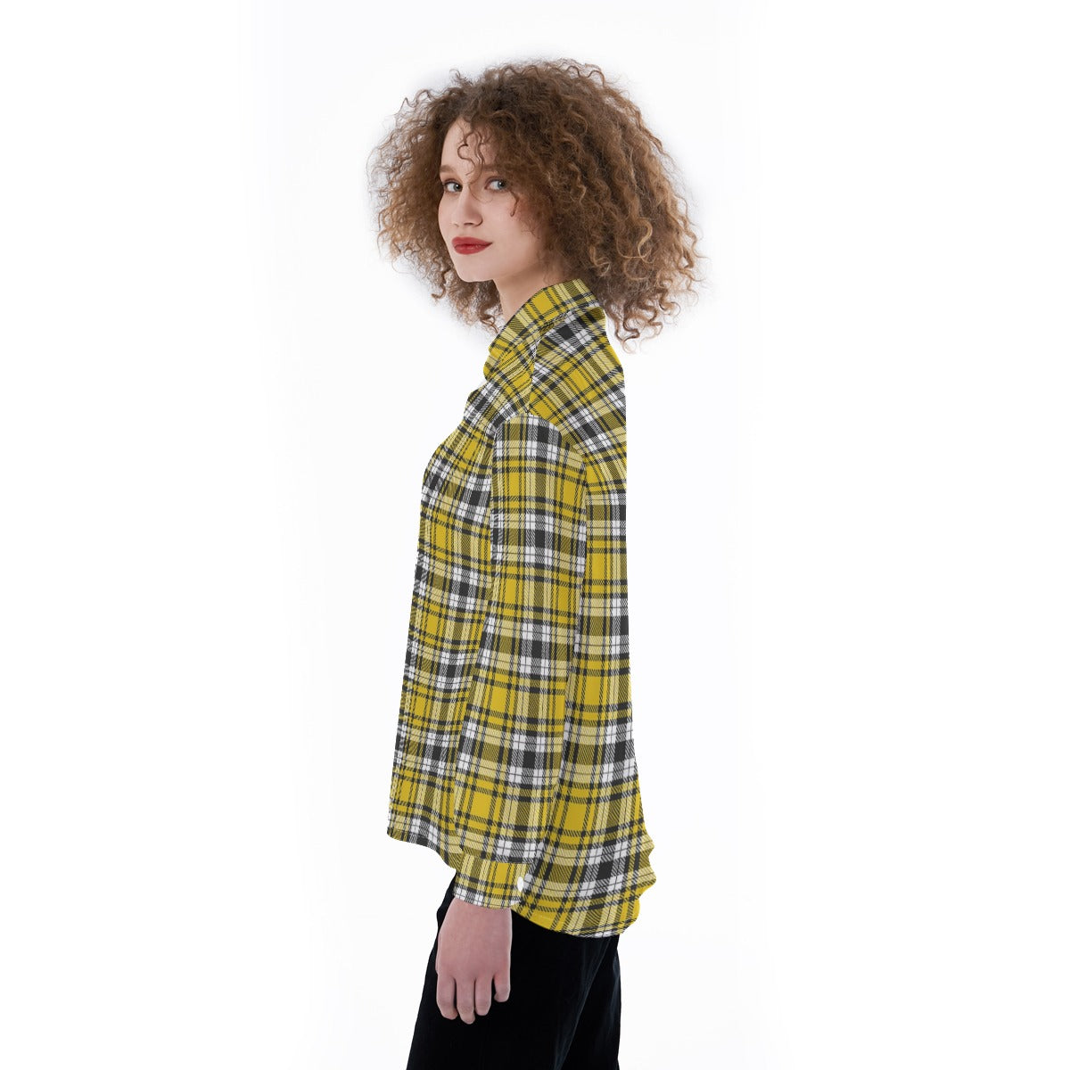 Iowa - Hawkeyes tartan plaid Women's Satin Shirt