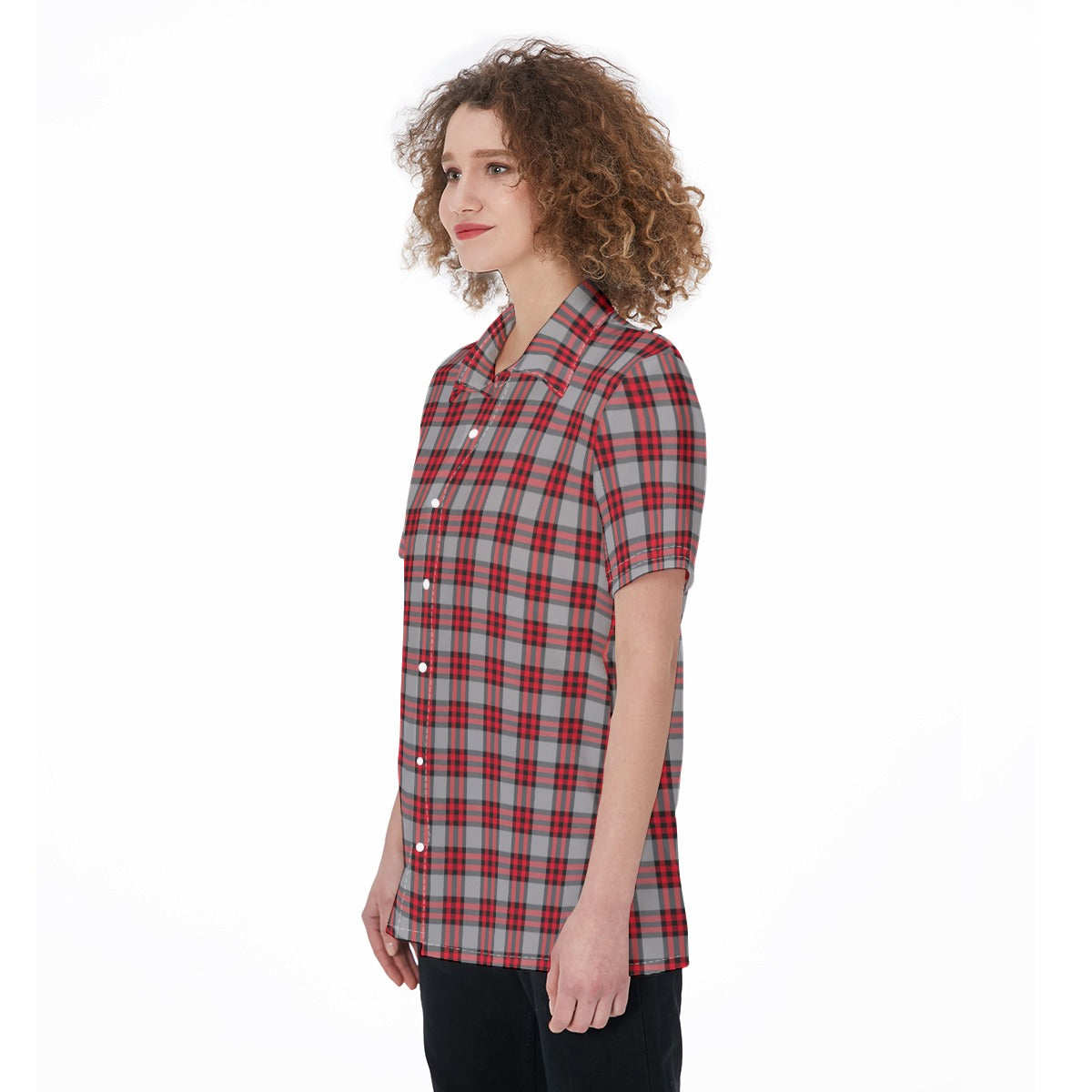 Ohio State Tartan Plaid Buckeyes Women's Shirt