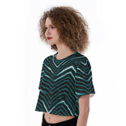 Philadelphia Football Game Day All-Over Print Cropped T-Shirt