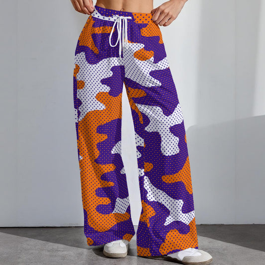 Clemson - Tigers camo Women's High-Stretch Casual Pants|290GSM