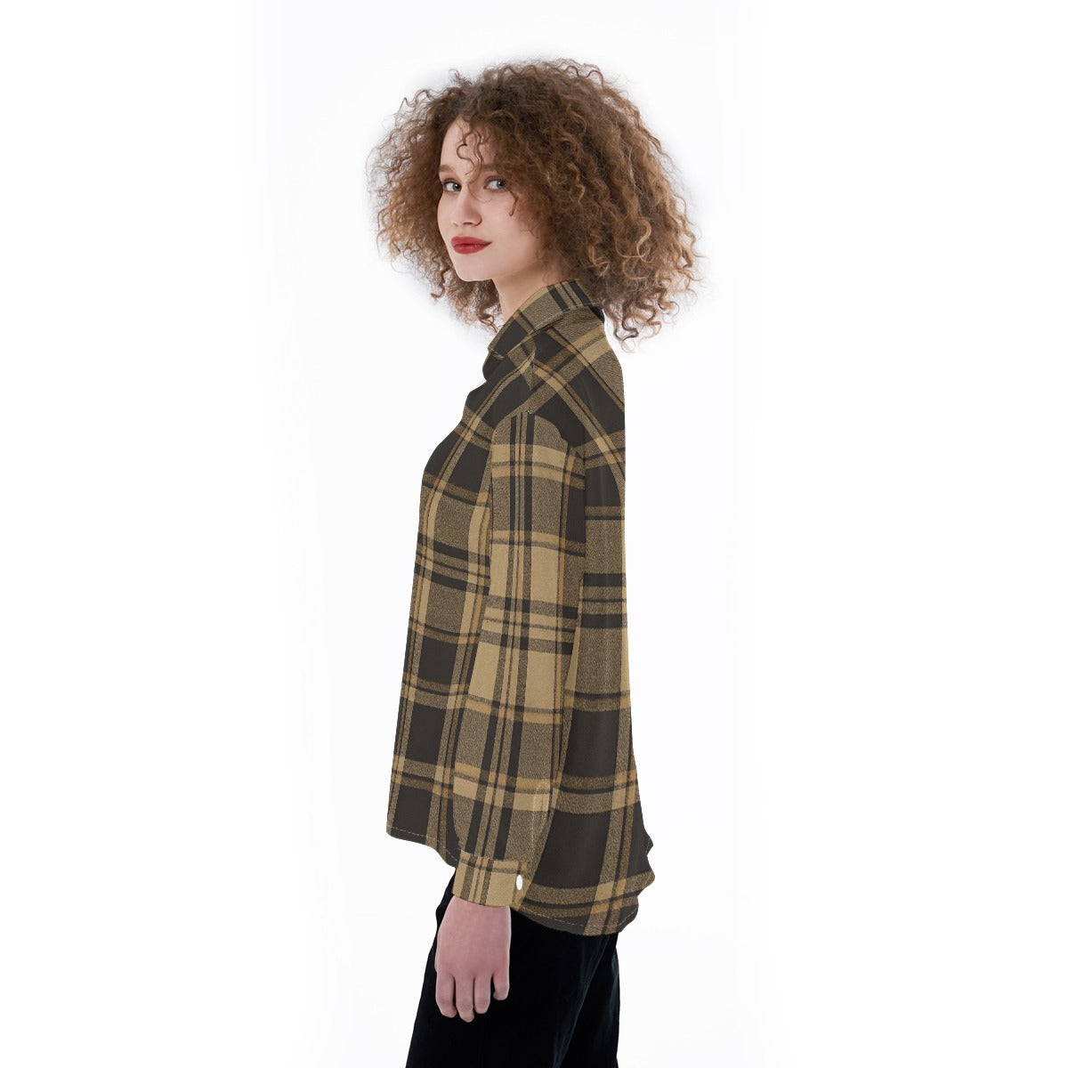 Colorado Tartan Plaid Women's Satin Shirt