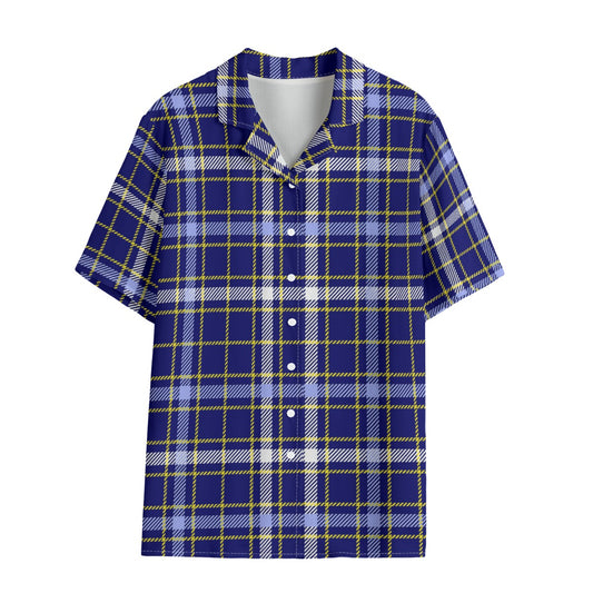 Michigan Tartan Plaid Wolverines Women's Hawaii Shirt | Rayon
