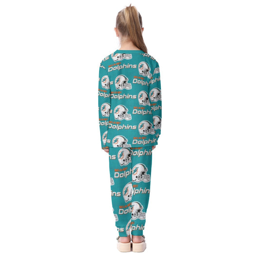 Miami Football Game Day All-Over Print Kid's Pajamas Set
