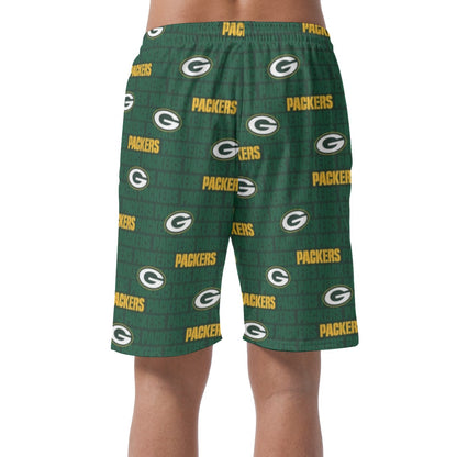 Green Bay Football Game Day All-Over Print Men's Casual Shorts