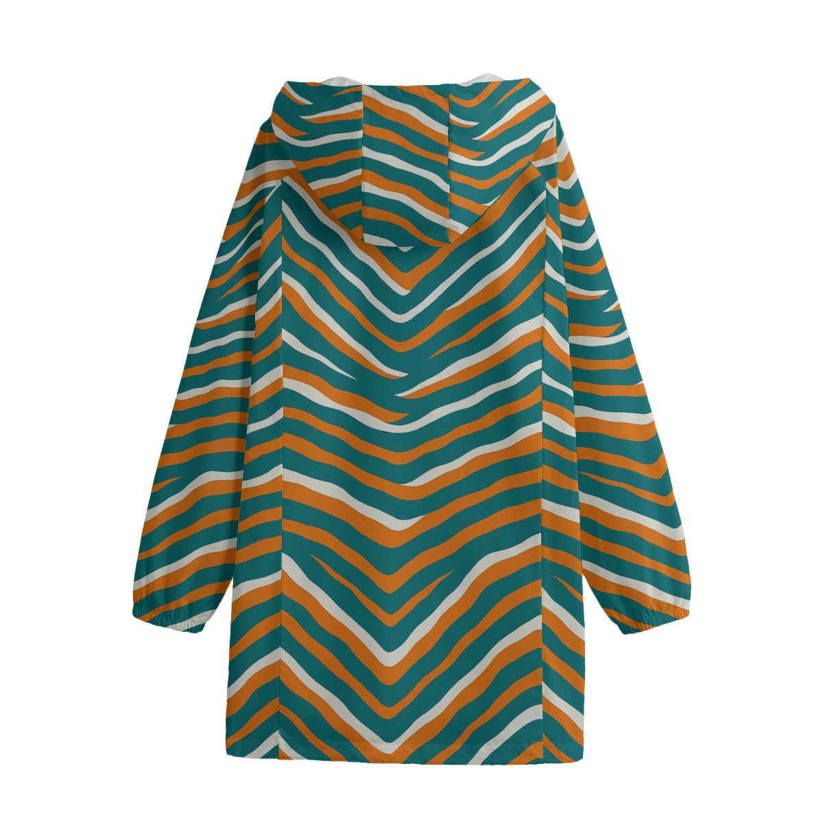 Miami Football Game Day All-Over Print Unisex Windbreaker Long Jacket