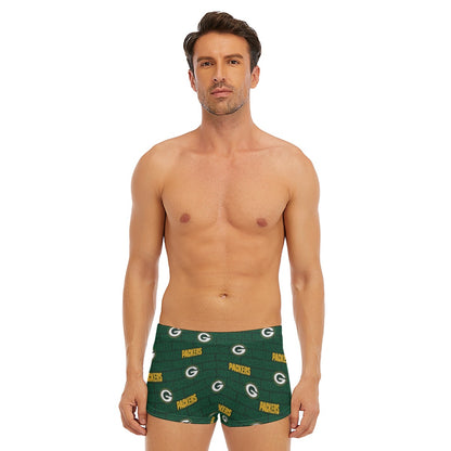Green Bay Football Game Day All-Over Print Men's Short Boxer Briefs