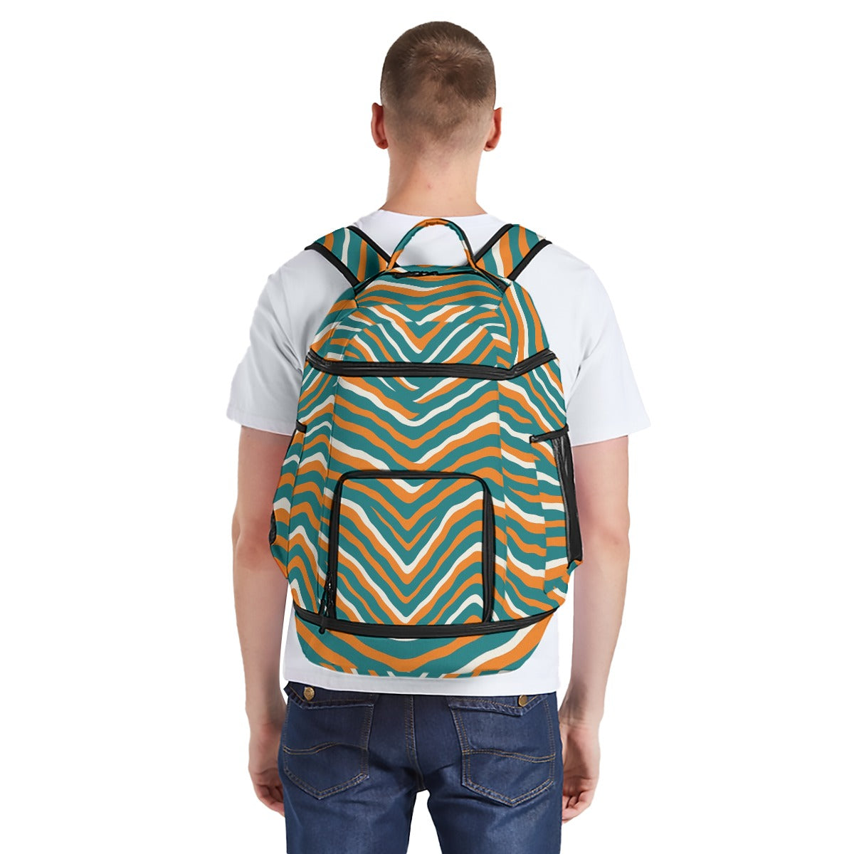 Miami Football Game Day All-Over Print Multifunctional Backpack