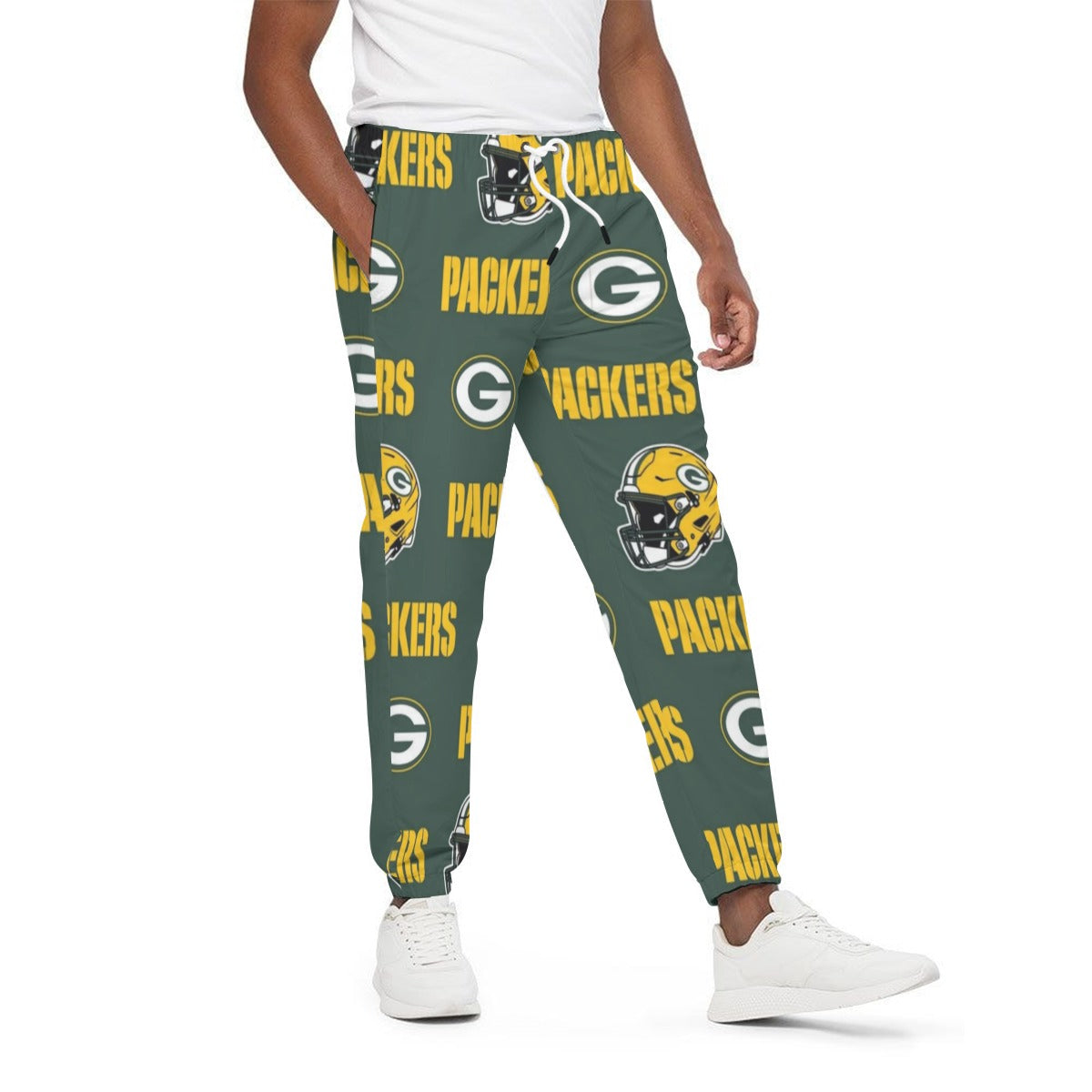 Green Bay Football Game Day All-Over Print Unisex Pants | 310GSM Cotton