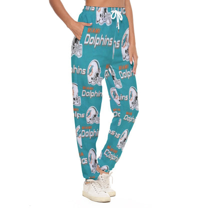 Miami Football Game Day All-Over Print Women's Casual Pants