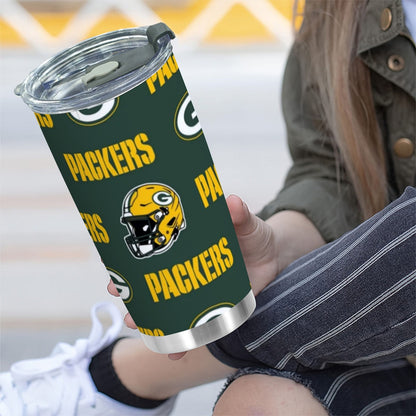 Green Bay Football Game Day Custom 20OZ Tumbler With Sliding Lid For The USA