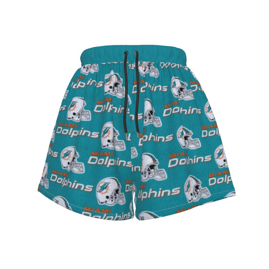 Miami Football Game Day All-Over Print Women's Sports Shorts|145GSM