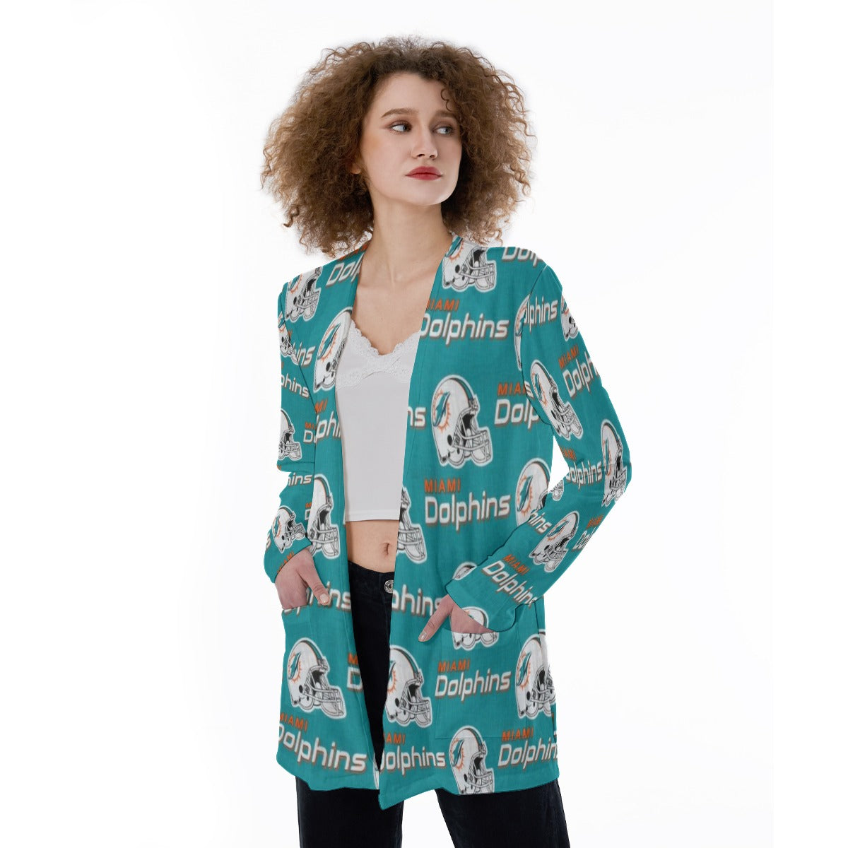 Miami Football Game Day All-Over Print Women's Cover With Pocket