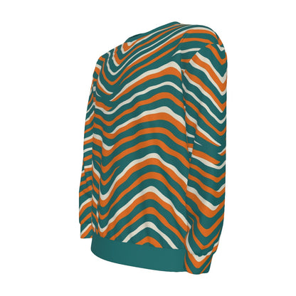 Miami Football Game Day All-Over Print Men's long Sleeve T-Shirt With Dropped Shoulders  | Interlock