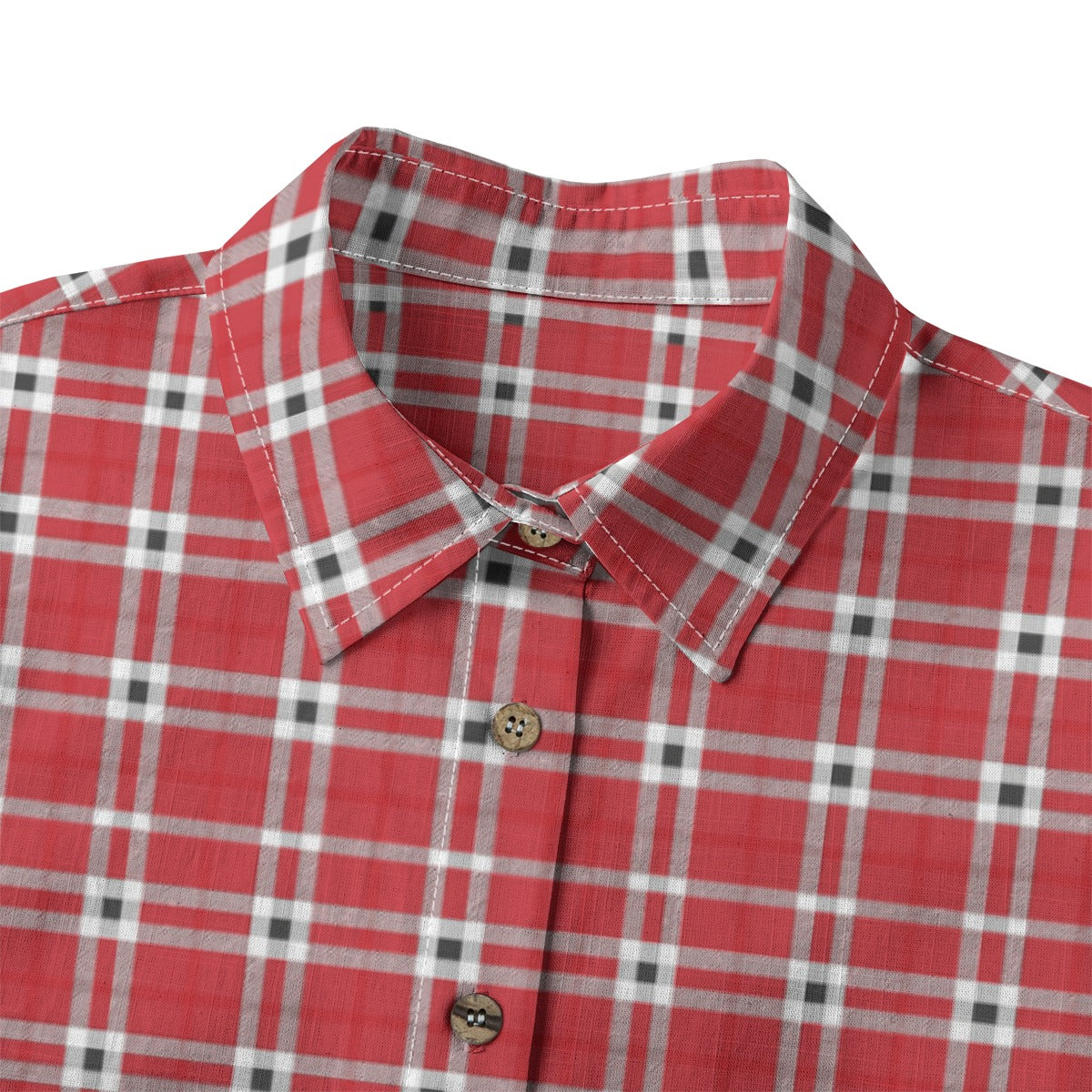 Houston Tartan Plaid Cougars  Women's Shirt | 125GSM Cotton