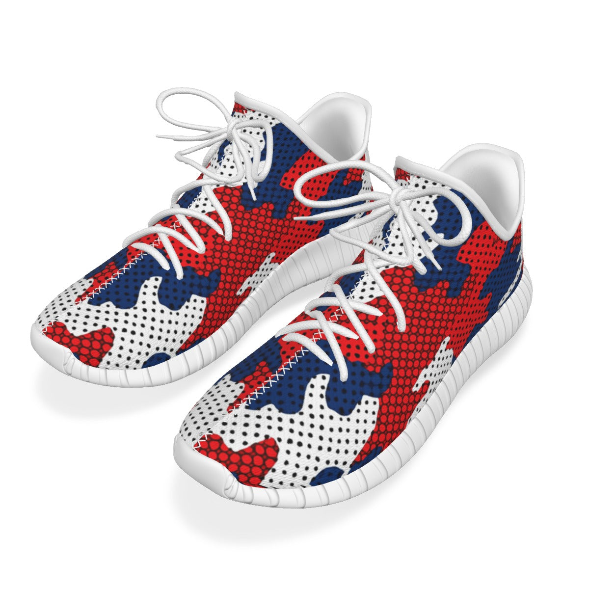 Urban Legend Mississippi Ole Miss Rebels Red Navy White Camo Men's Coconut Sneakers Shoes