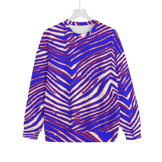 Buffalo Bills Zubaz Unisex Drop-shoulder Knitted Fleece Sweater