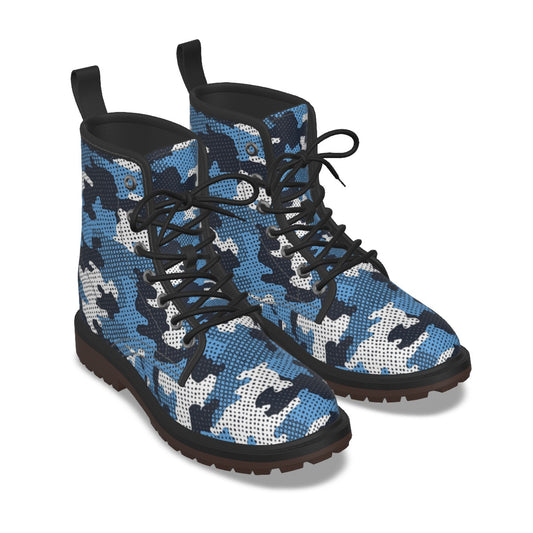 Urban Legend North Carolina Chapel Hill Carolina Blue and White Camo Martin Short Boots – Tar Heels-