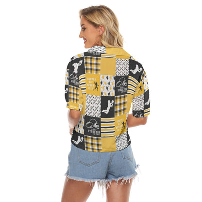 All-Over Print Women's V-neck Shirts