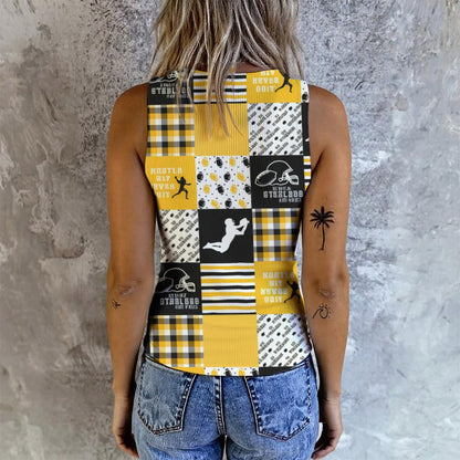 All-Over Print Women's Button Vest