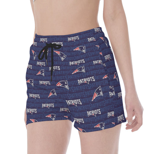 New England Football Game Day All Over Print Wide Waistband Sport Shorts