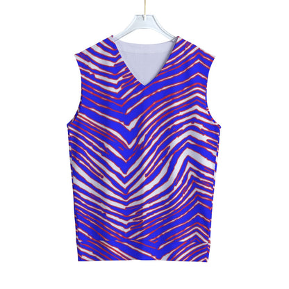 Buffalo Bills Zubaz Unisex V-neck Tank Top
