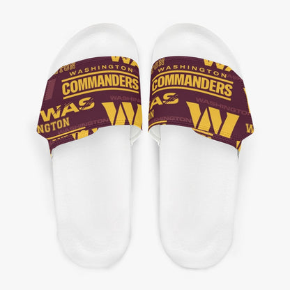 Washington Commanders Men's Velcro Slippers