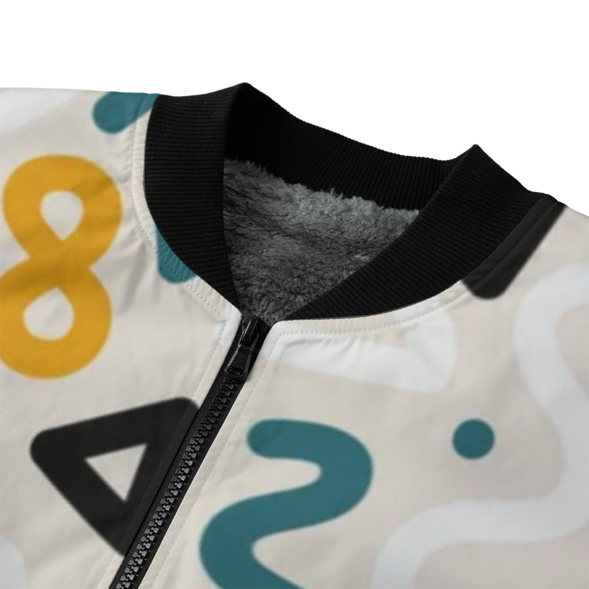 Urban Legend 90s Street Colorful Geometric Pattern Fashion Bomber Jacket