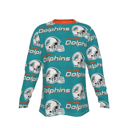 Miami Football Game Day All-Over Print Men's Long Sleeve T-Shirt