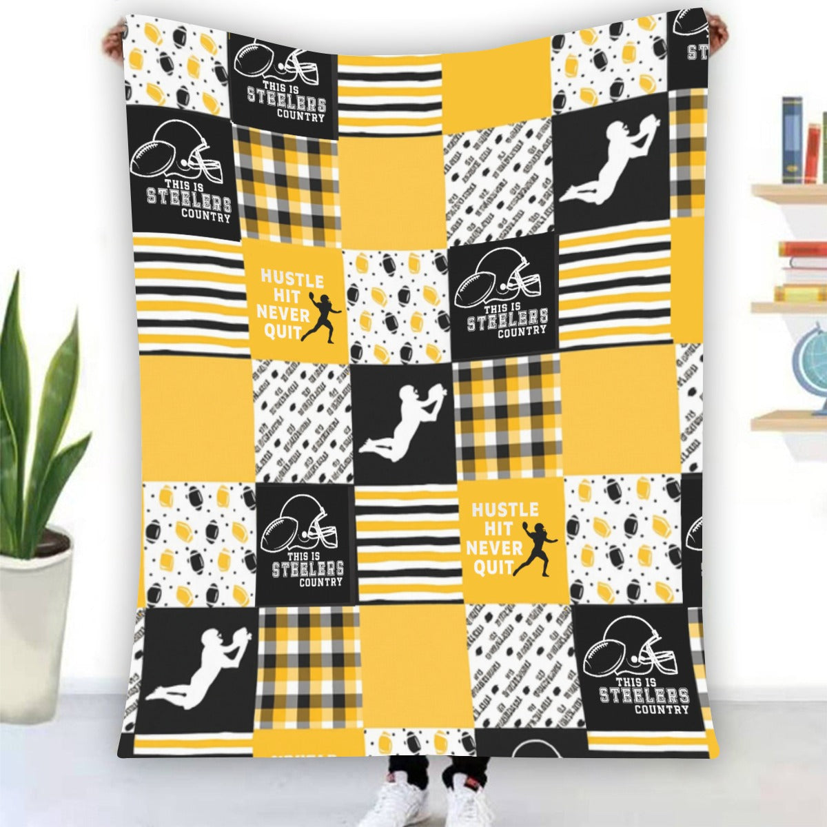 Pittsburgh Steelers Single-Side Printing Flannel Blanket
