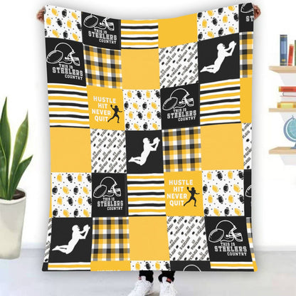 Pittsburgh Steelers Single-Side Printing Flannel Blanket