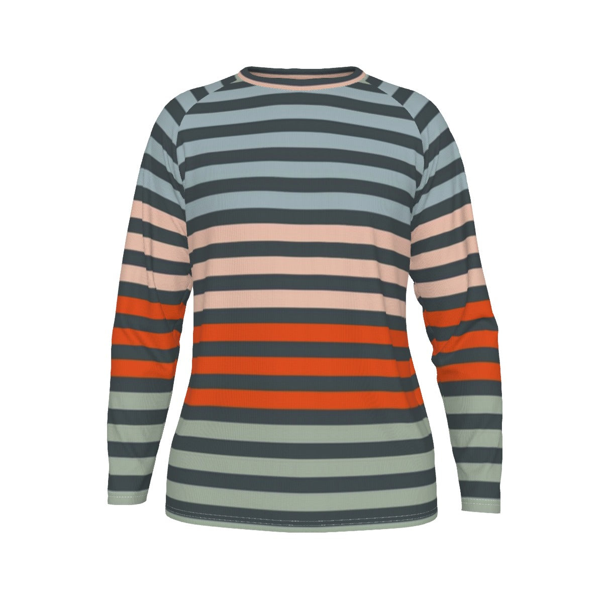 Striped Long Sleeve Casual Shirt – Modern Retro Style