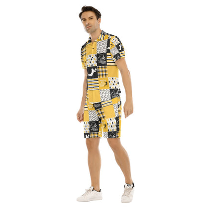 All-Over Print Men's Short Sleeve Shirt Set