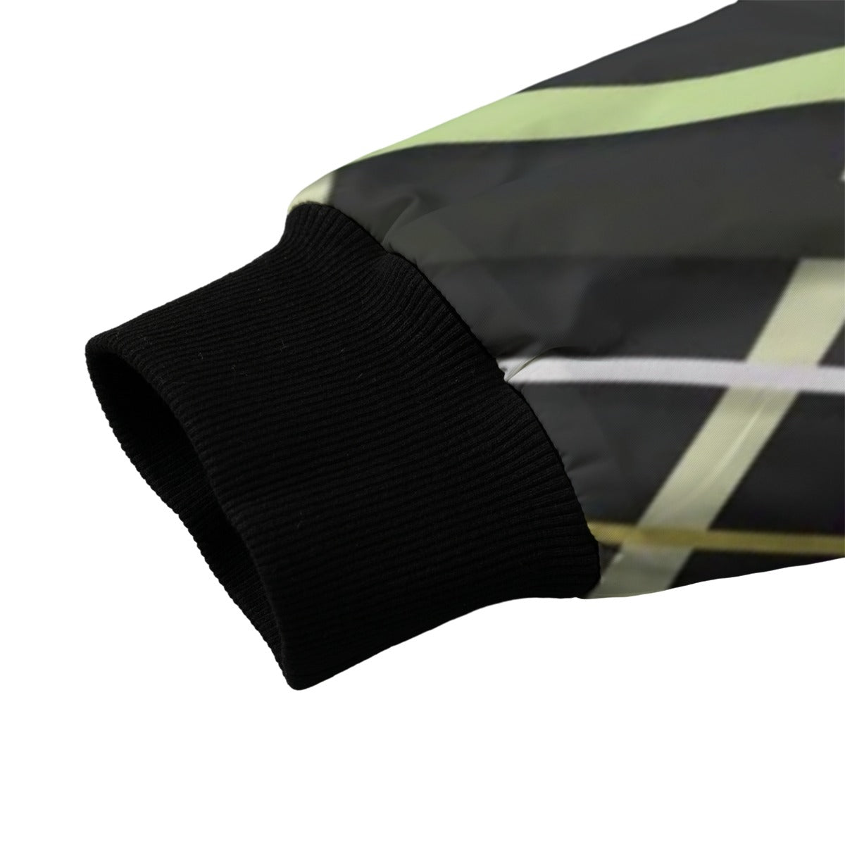 Urban Legend 90s Street Icons Random Color Flowing Stripe Lines Fleece Bomber Jacket