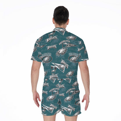 Philadelphia Football Game Day All-Over Print Men's Rompers