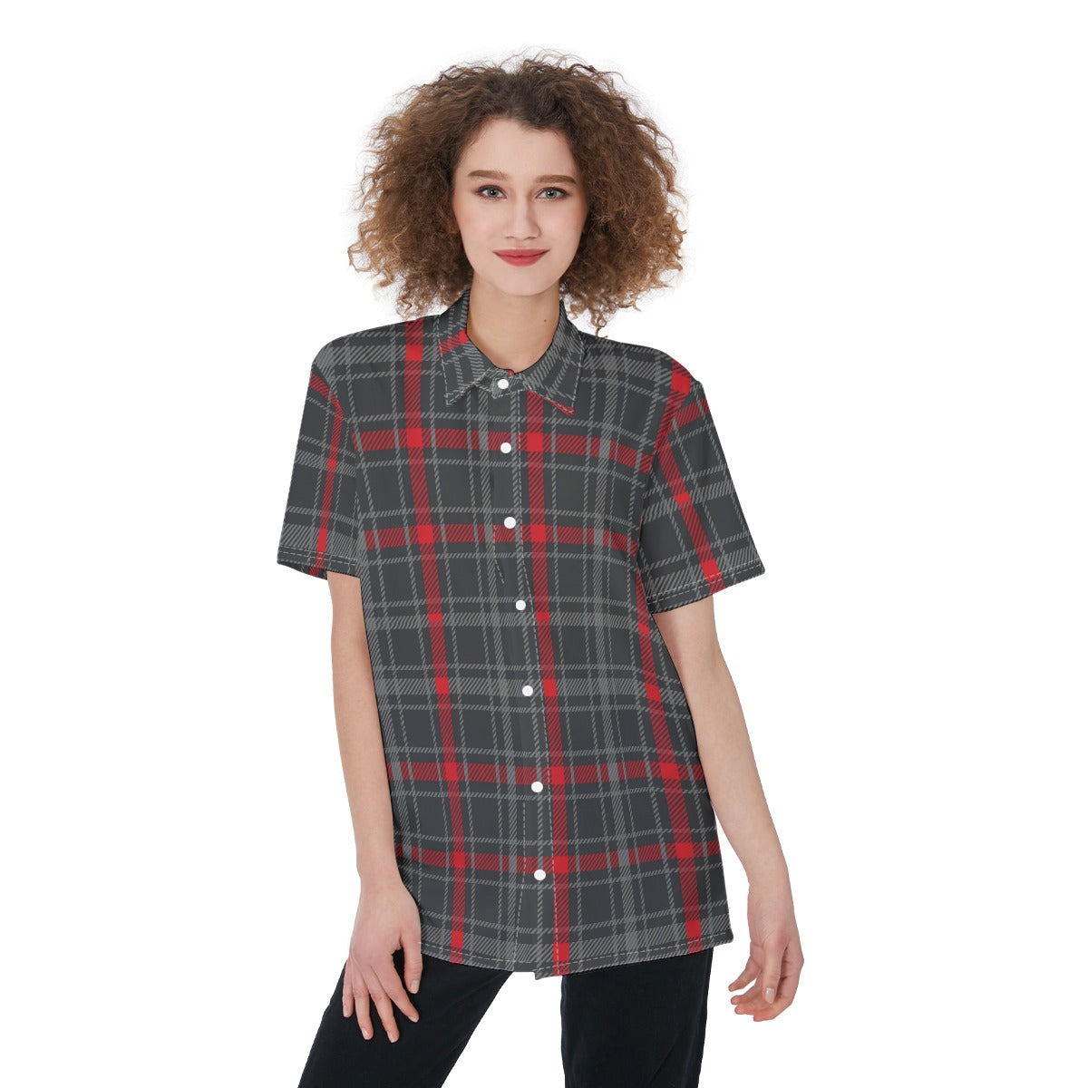 New Mexico Tartan Plaid Lobos Women's Shirt