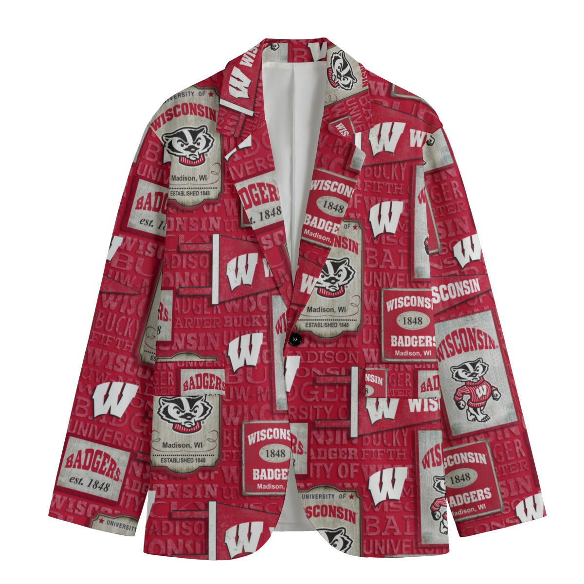 Houston - Cougars Game Day  Flat Lapel Collar Blazer