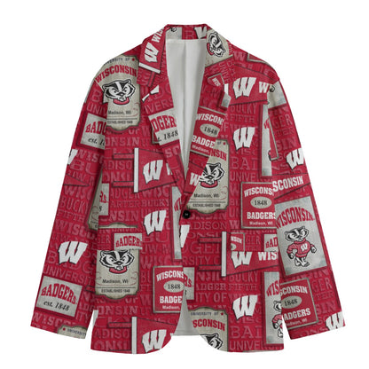 Houston - Cougars Game Day  Flat Lapel Collar Blazer