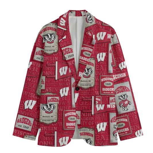 Houston - Cougars Game Day  Flat Lapel Collar Blazer