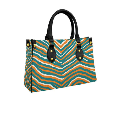 Miami Football Game Day Women's Tote Bag With Black Handle