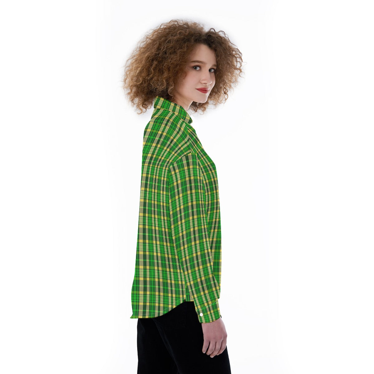 Oregon Tartan Plaid Ducks Women's Satin Shirt