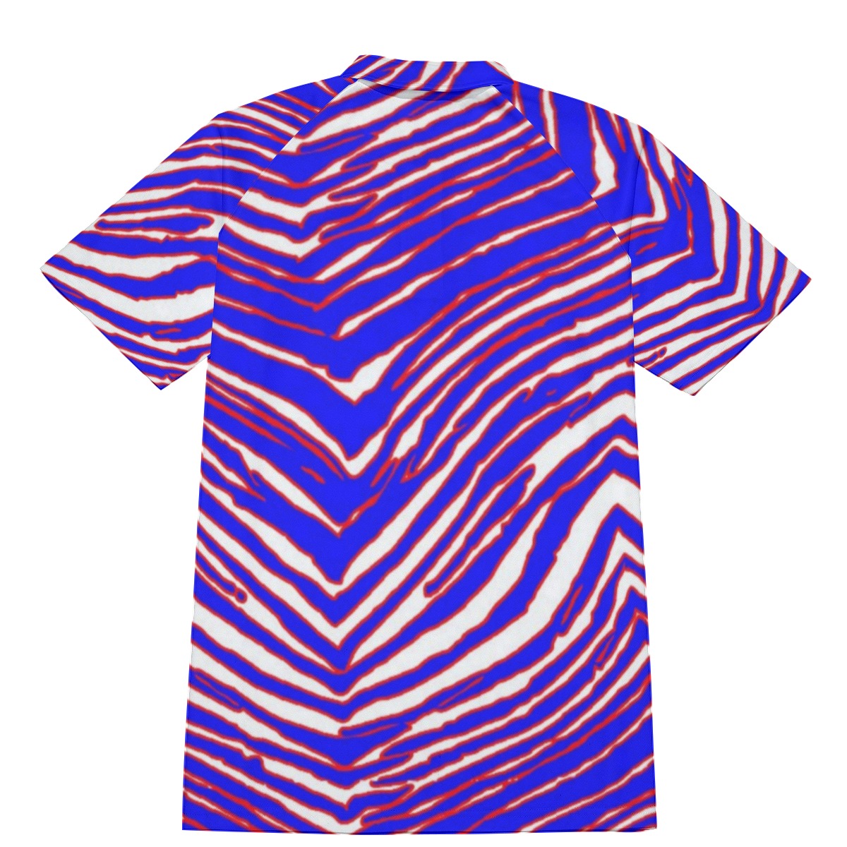 Buffalo Bills Zubaz Men's Short Sleeve Polo Shirt With Button Closure