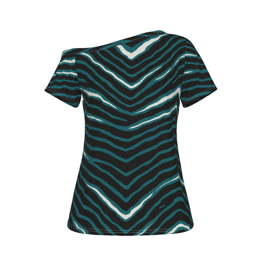 Philadelphia Football Game Day All-Over Print Women's Off-Shoulder T-shirt